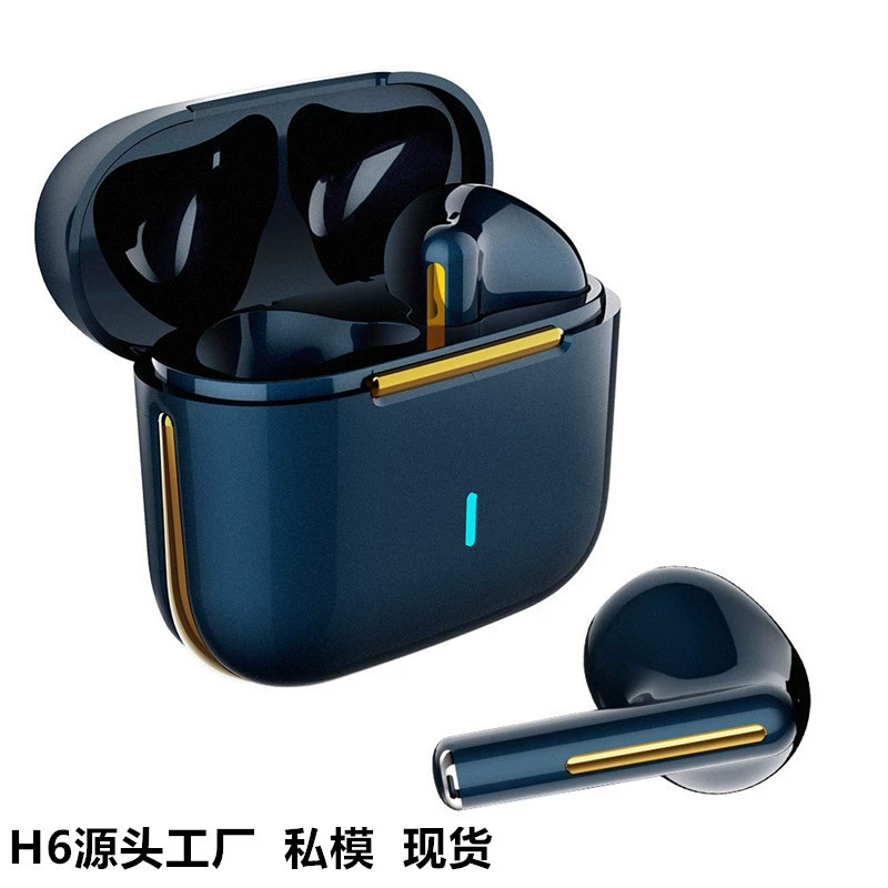 H6 беспроводная спортивная Bluetooth-гарнитура 5.3, приватная модель, полу-вкладыши, TWS стерео, наличие на складе, подходит для Huawei