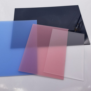 1mm Transparent Frosted Acrylic Sheet Single-Sided Matte Fine Sand Diffusion Board Lighting Translucent Acrylic Sheet Wholesale