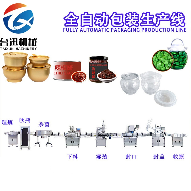 Линия по производству упаковки маринованного перца Оборудование для наполнения и герметизации пластиковых бутылок
