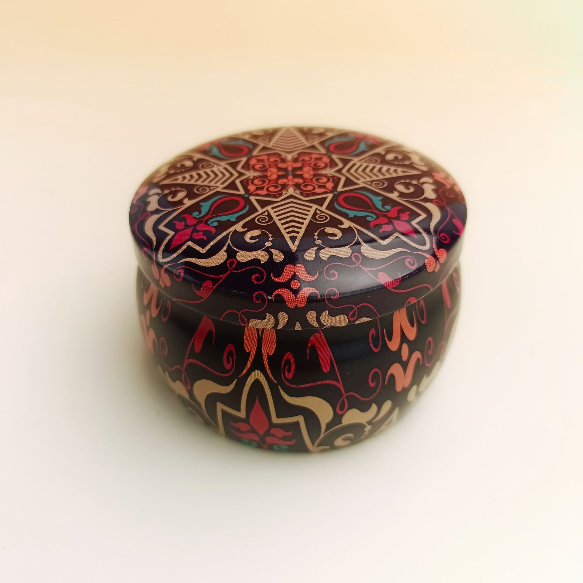 Lata de metal de 4 onzas con forma de tambor, lata de metal de color, lata de metal para velas aromáticas, lata de metal de gran capacidad image 9