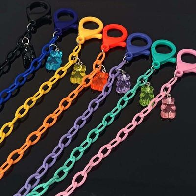 Mask children Cartoon ins chain Eyewear chain Necklace colour Little Bear Lanyard Korean Edition girl student