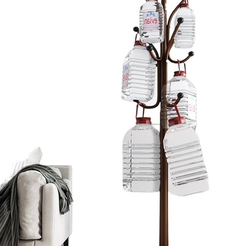 Percha de gorras de piso percha de ropa de dormitorio percha de ropa vertical moderna percha de ropa roja percha de bolsa de sala de estar doméstica