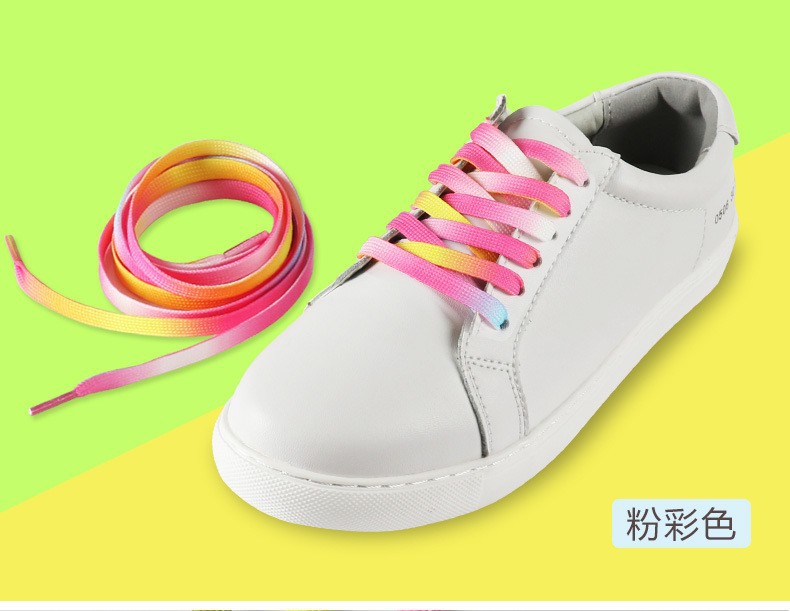 Lona zapatos blancos gradiente cordón transparente doble capa