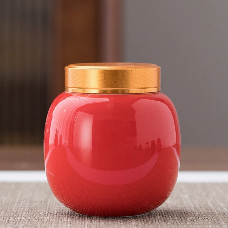 Ceramic small tea, screw cap, cover, powder cream, storage system