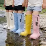 儿童保暖大童女童雨靴