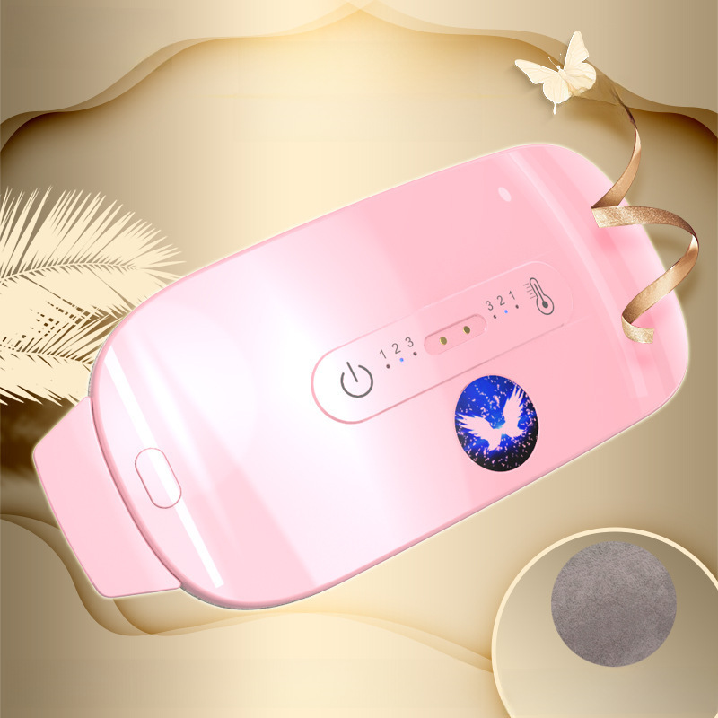 Fever Warm Palace Warm Abdominal Belt Big Aunt Artifact Menstrual Warm Palace Treasure Hot Compress Vibration Massage Belt Waist Protection Artifact