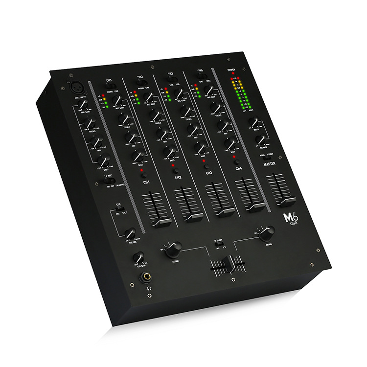 M6 专业DJ调音台混音台混音器家用电脑舞台演出酒吧多场景调音台