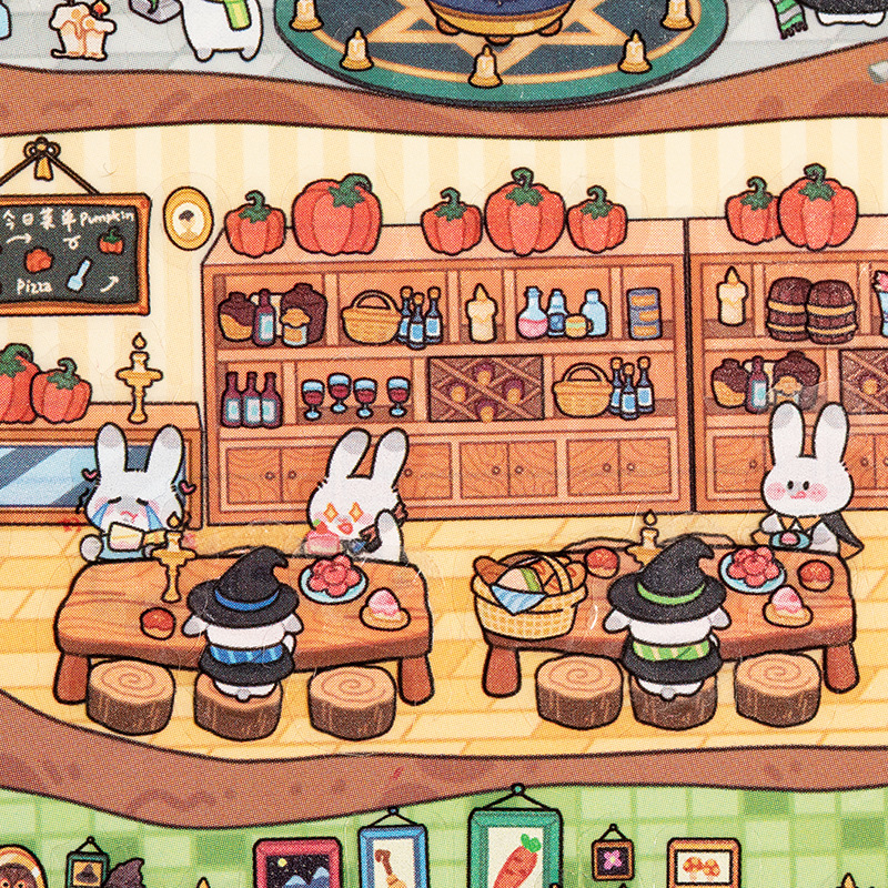 Inglés lenguaje ocio pet estereoscópico miniaturizado gran paisaje pegatinas de mundo interesante estudiantes 3D cabina niños pegatinas diy