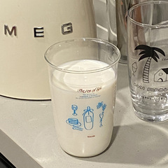 Insフランスレトロ花瓶赤ワイン瓶グラスシンプルなライン高ホウ素シリコンコップ耐高温コーヒーカップ