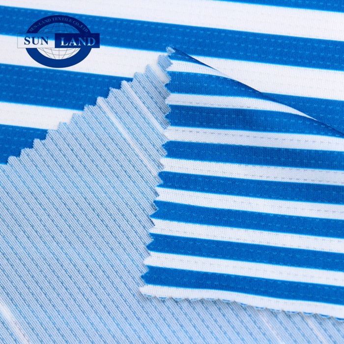 速干原纱90%涤10%氨纶弹性涤氨网眼布 单面弹力运动面料