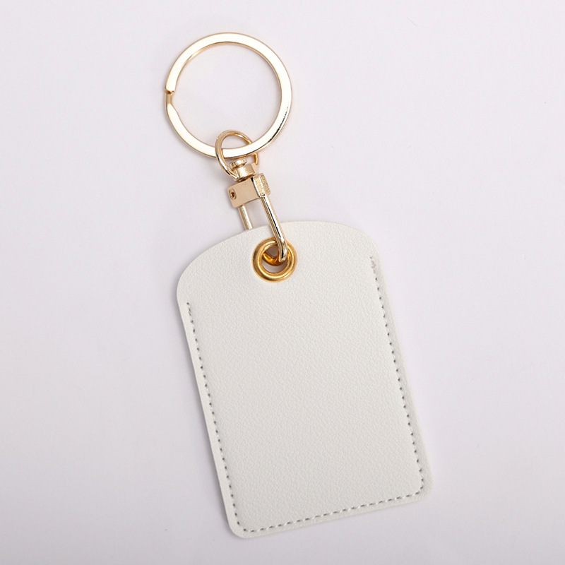 Porta Tarjetas de Acceso de PU con Llavero de Gota de Agua para Mujeres y Hombres en la Comunidad, Funda Protectora para Tarjeta de Autobús Estudiantil IC, Sensor de Elevador