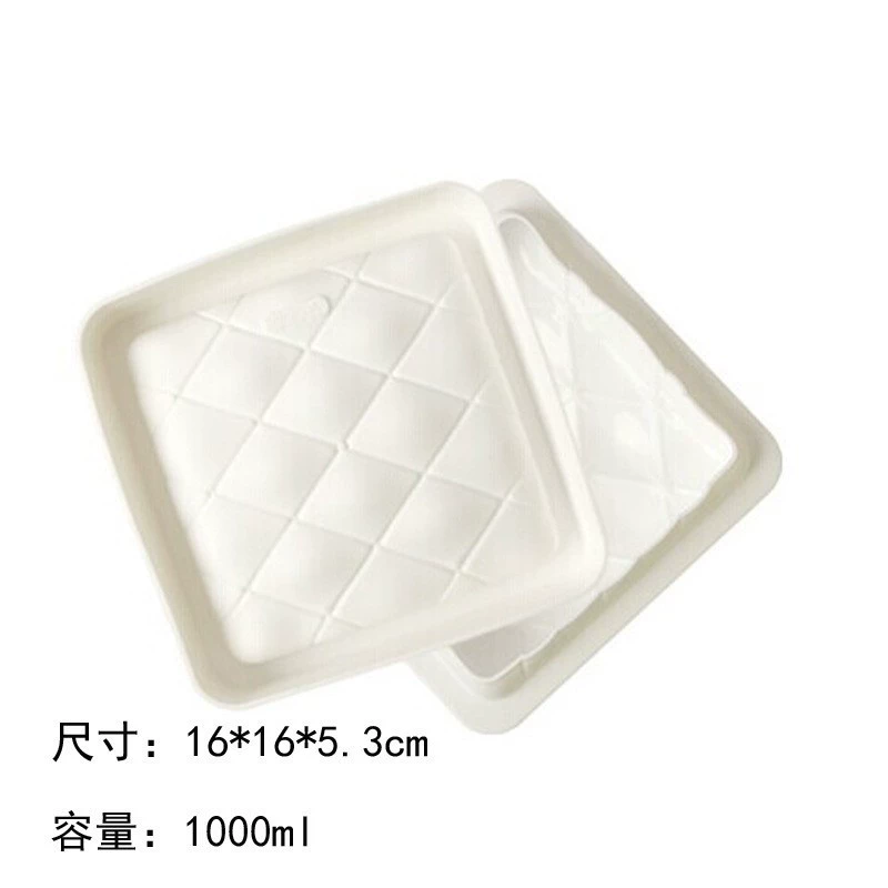 Silicone mousse mold Italy, white 21×21×4 cm, food-grade flexible baking tray