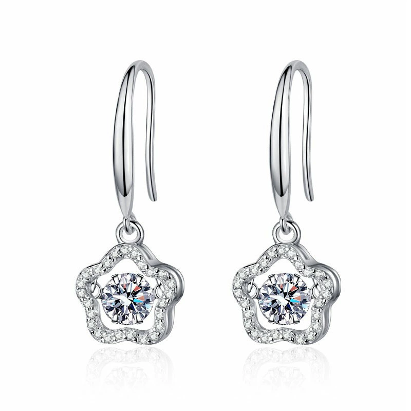 Agile earrings, 1 carat, wholesale