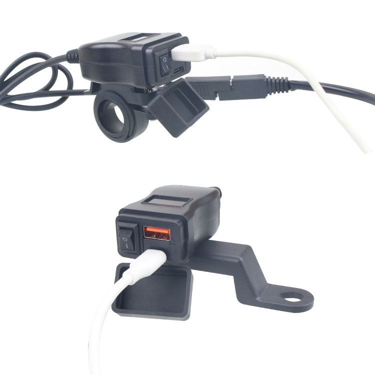 YICN摩托車改裝usb 充電口加裝手機充電器數顯車充PD超級快充防水