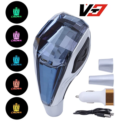 Auto Parts and Accessories: Cab and accessories - crown-blue-crystal-with-light-on-both-sides