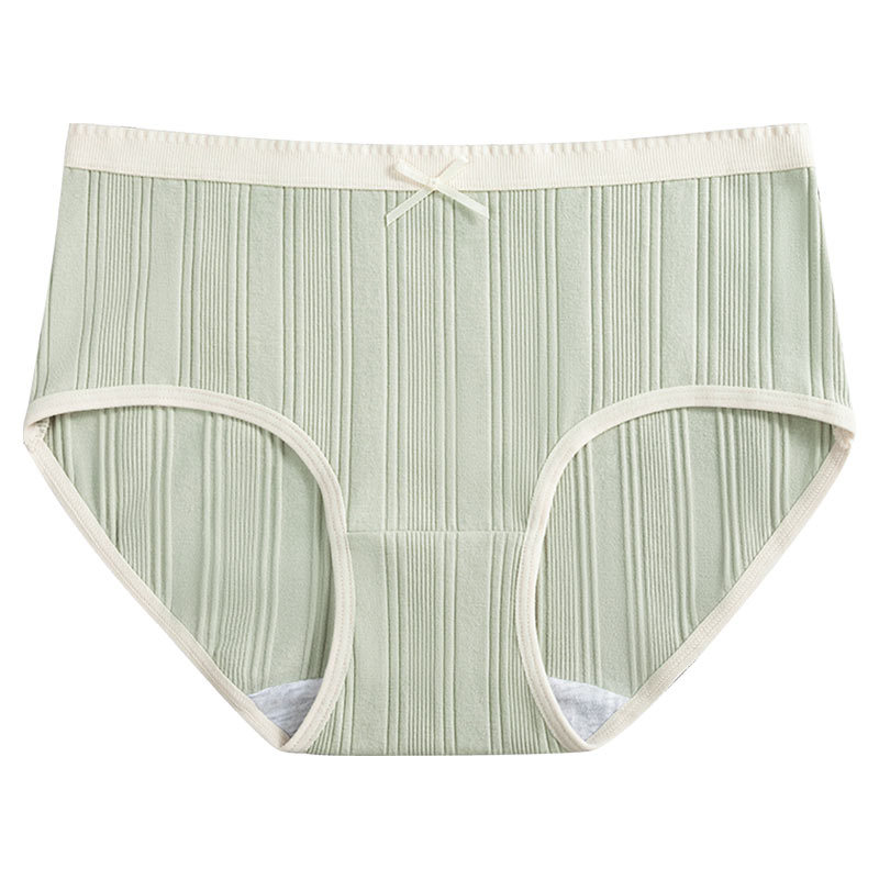 Entrepierna antibacteriana de algodón para mujer sin costuras pantalones cortos de cintura media pantalones cortos triangulares para niñas cabeza ropa interior de algodón transpirable para niñas