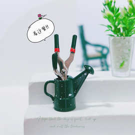 泓豪工厂微缩食玩具模型场景娃娃屋配件迷你洒水壶园艺工具J149