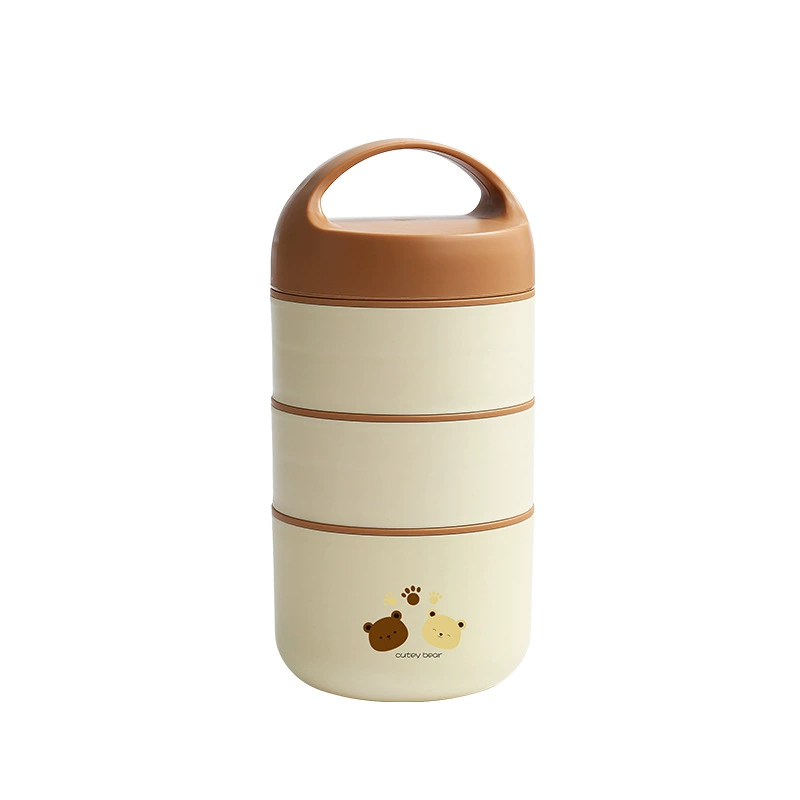 Lunch box stainless steel for students, handheld pack, thermos
