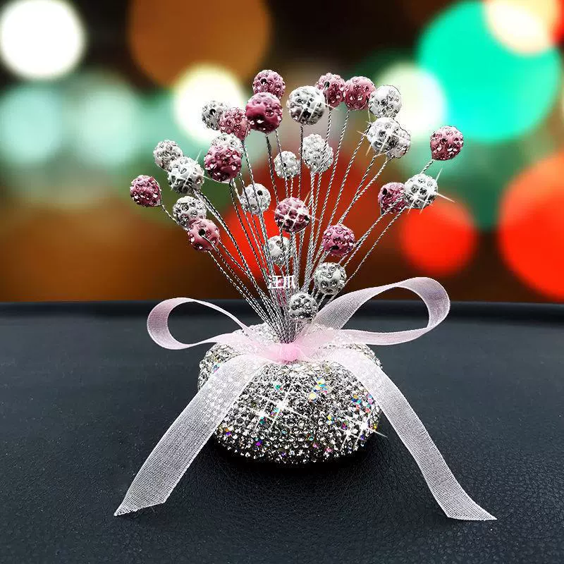 Креативный высококлассный бриллиант полон звезд в машине, украшение центральной консоли ins сетка красная милая штукатурка автомобиля