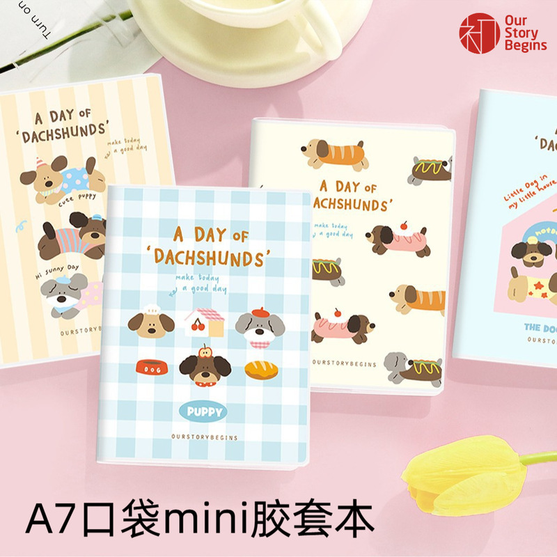 First Edition A7 Mini Rubber Cover Notebook, Cartoon Cute Portable Lined Notebook, High-Value Student Pocket Notebook Wholesale First Edition A7 Mini Rubber Cover Notebook, Cartoon Cute Portable Lined Notebook, High-Value Student Pocket Notebook Wholesale