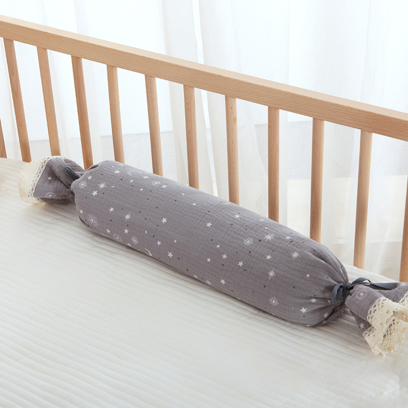 4層ガーゼ赤ちゃんキャンディー枕長い枕そば殻枕横転防止枕真珠綿枕は取り外して洗うことができる|undefined