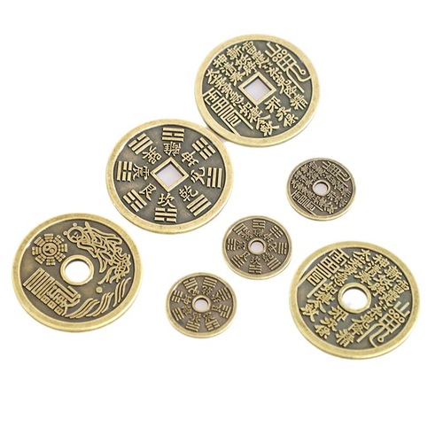 Manufacturer wholesale mountain ghost money, five emperors money, Bagua retro coin pendant, antique coin, mountain ghost money copper coin