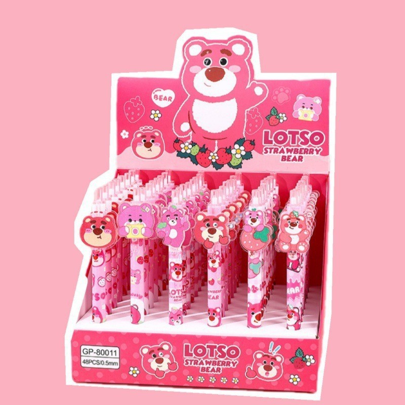 Nuevos productos de muchos lápiz de parche de dibujos animados Caza de brujas pulsable lápiz neutro de alto valor negro 0.5 lápiz de agua lápiz