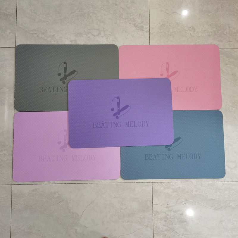 Three Generation Cordless Rope Skipping Mat Indoor Practice Mat Shock Absorption, Sound Insulation and Quiet Super Jogging Mat Sports TPE Yoga Mat