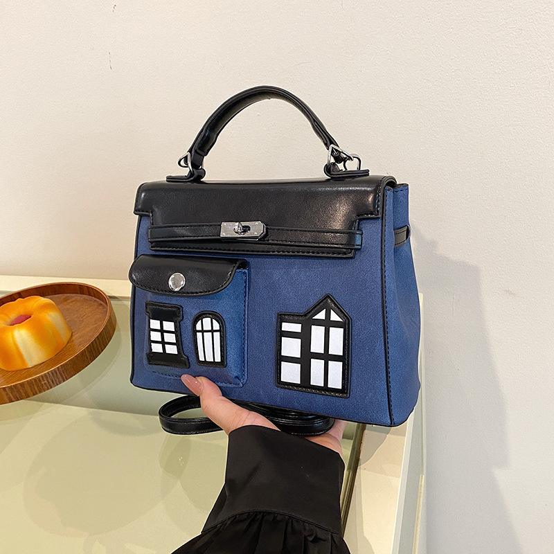 Comercio exterior transfronterizo nuevo bolso Kelly portátil textura femenina bolso cuadrado pequeño de un solo hombro práctico bolso de moda de mensajero de todo fósforo