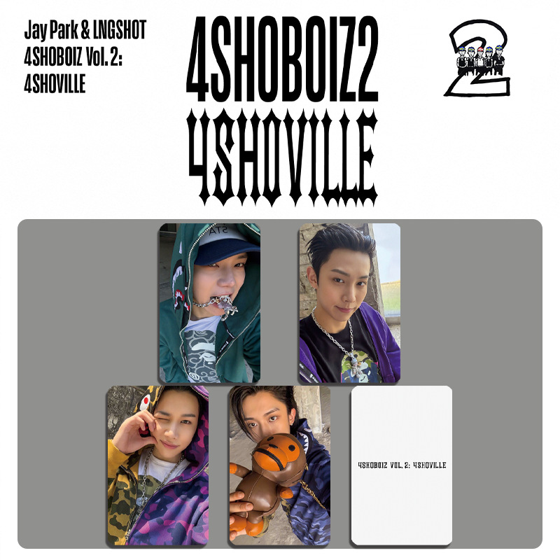 clu 4PCS/Set LNGSHOT OHYUL LOMO Card 4SHOBOIZ Vol.2 4SHOVILLE Postcards Collection Star Peripheral ulc