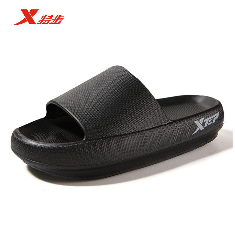 Xtep スリッパ、男性と女性用、カップル用のソフトソールスリッパ、家庭用浴室用滑り止めアウターウェア、夏用スリッパ|undefined