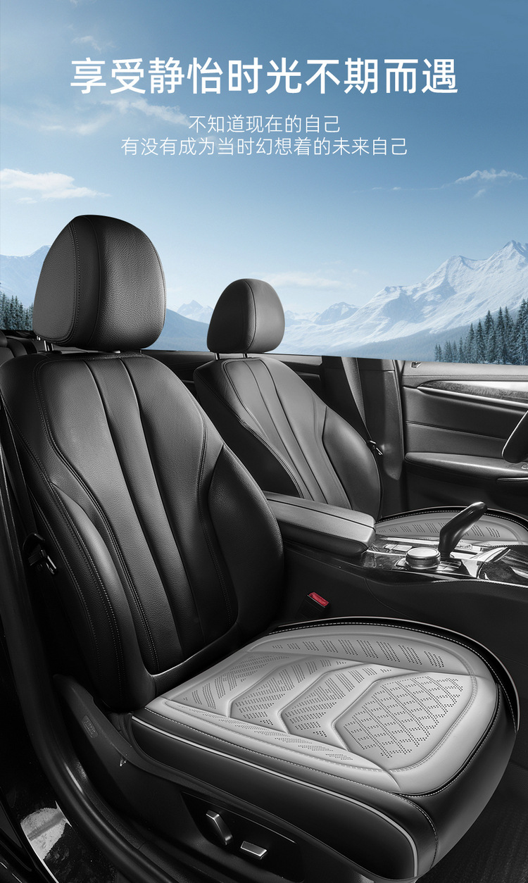 25 Years New Laser Perforated Wireless Embossed Nappa Leather Car Seat Cushion Four Seasons Multi-Piece Cushion Wholesale