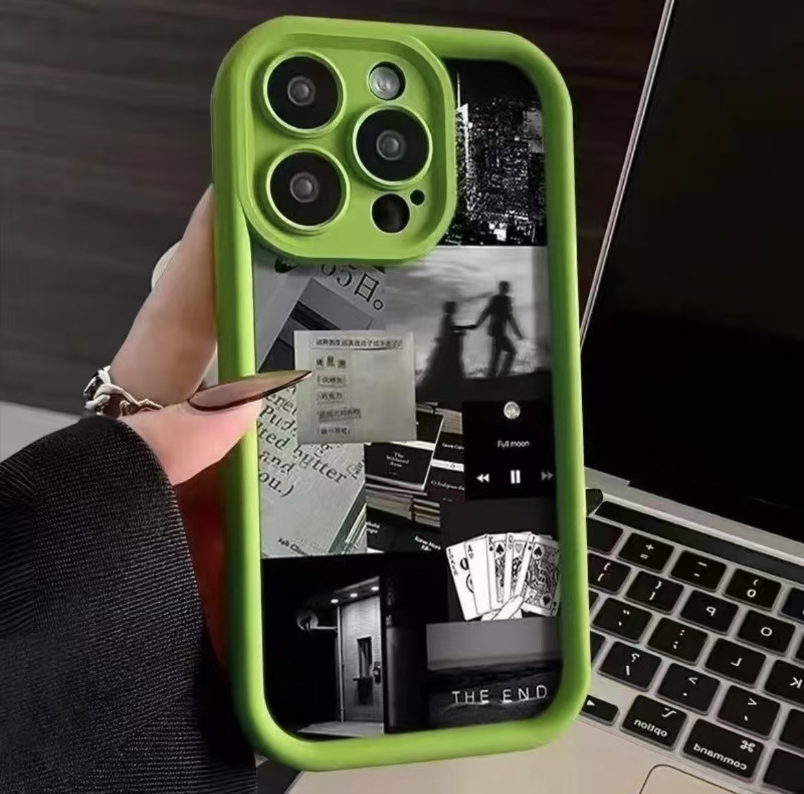 Funda para teléfono móvil iphone16 de estilo europeo y americano Apple 15promax nuevo 14pro anti-caída 13/12 personalidad 11