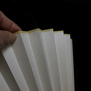 Fan Blank Leather Paper Folding Fan Ancient Style Play Folding Fan Replacement Calligraphy and Painting