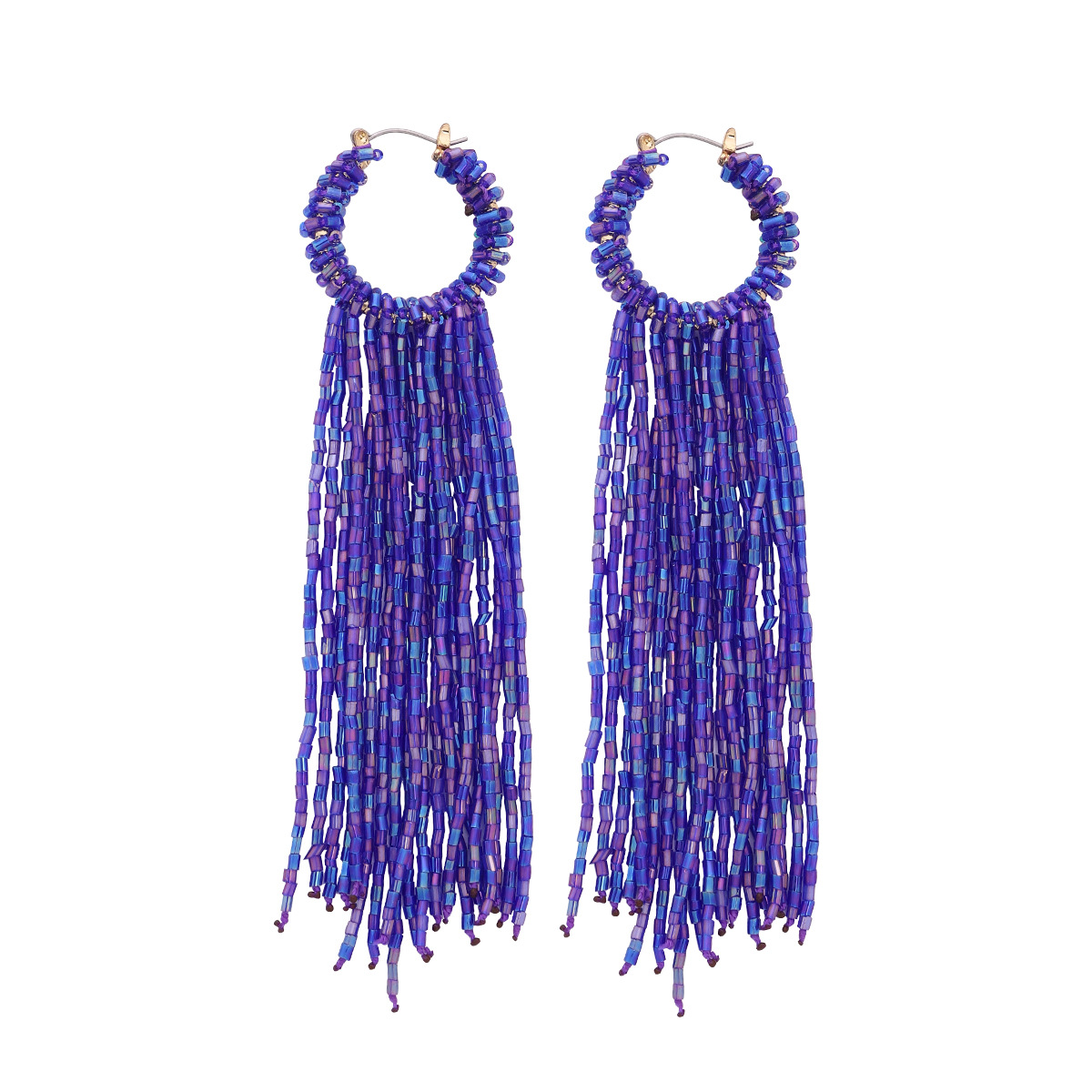 Drop Earrings Classification 1 Pair Fashion Tassel Beaded Resin Drop Earrings