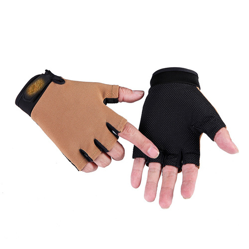 Spring and Summer Thin Half-Finger Tactical Training Gloves for Men, Sports Fitness Cycling Driving Outdoor Hiking Fitness Gloves for Men