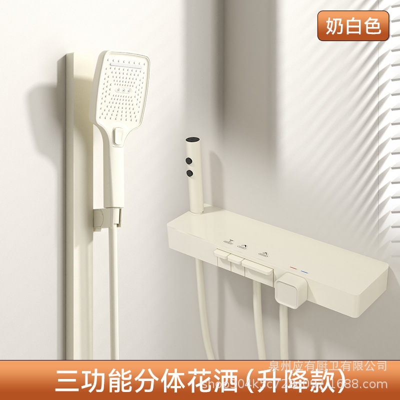 Nuevo transfronterizo todo cobre temperatura constante gran conjunto de ducha de ducha presurizado baño doméstico chorro de ducha de baño