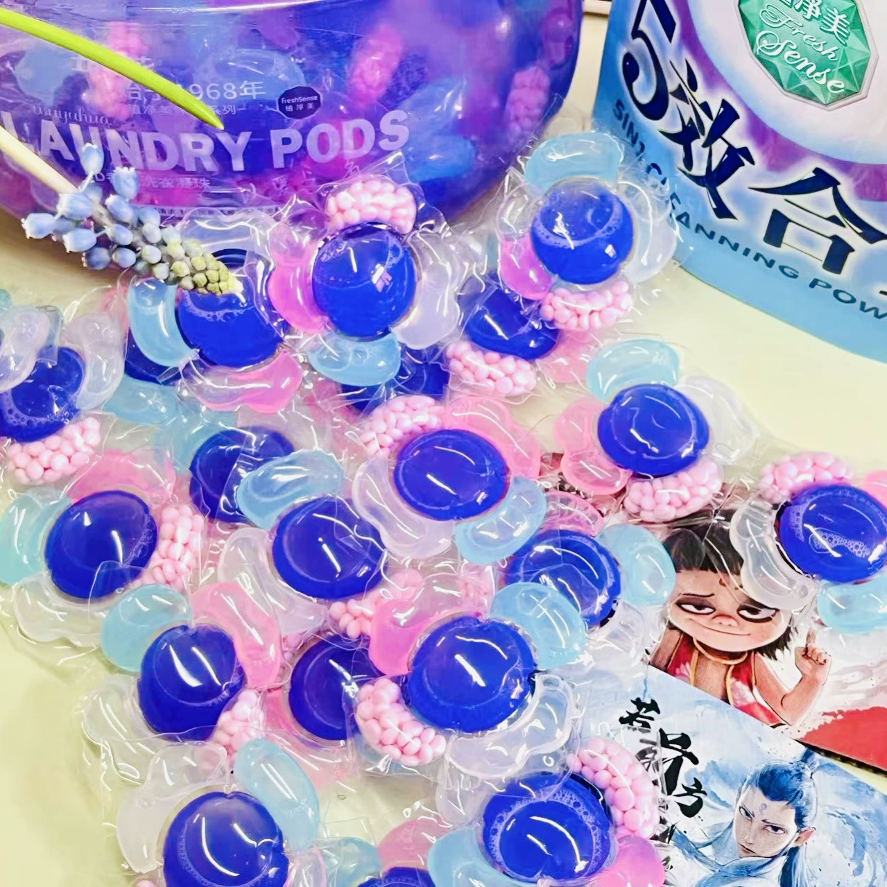 Концентрированные гранулы для стирки Mayflower Microcapsule 5-в-1 с 5D-ароматом: удаляют пятна и оставляют стойкий аромат