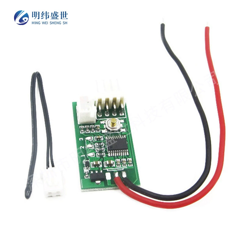 Одиночный четырехпроводной регулятор температуры вентилятора постоянного тока 12 В ШИМ корпус компьютерного вентилятора контроль температуры шумоподавление