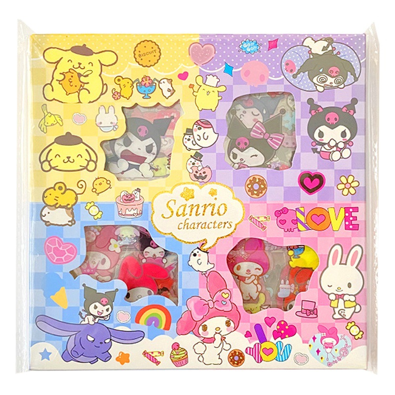 Set de 100 pegatinas kawaii para diario o scrapbooking – diseños variados y coloridos