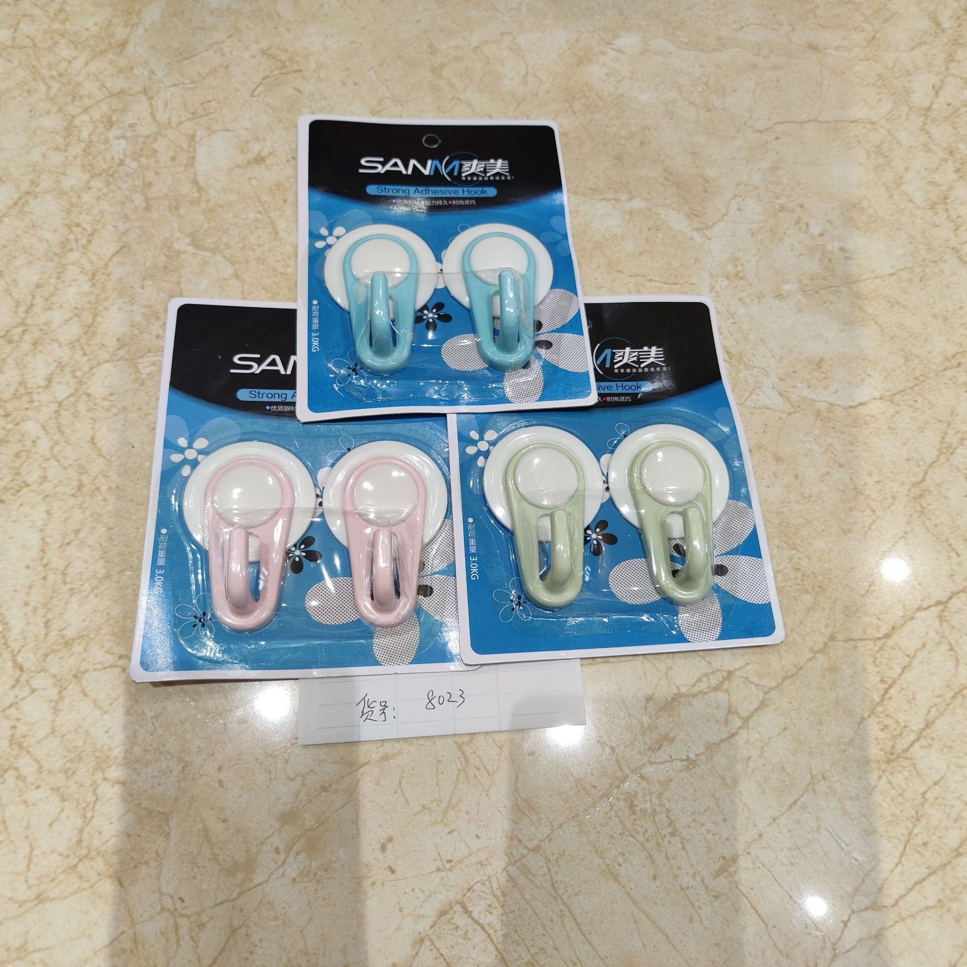 41 gancho adhesivo SM fuerte sin perforación sin rastro gancho cocina baño baño gorra gancho tienda por mayor