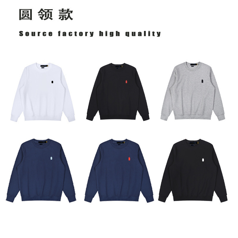 Scan the QR code for the Polo men's sweatshirt, pure cotton, round neck, loose fit, casual top, spring and autumn style Scan the QR code for the Polo men's sweatshirt, pure cotton, round neck, loose fit, casual top, spring and autumn style