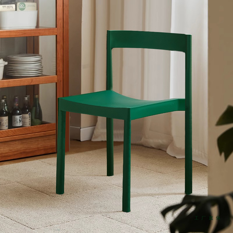Nordic Plastic Chairs Stackable Dining Chairs Designer Creative Home Backrest Chairs Light Luxury Restaurant Leisure Dining Table