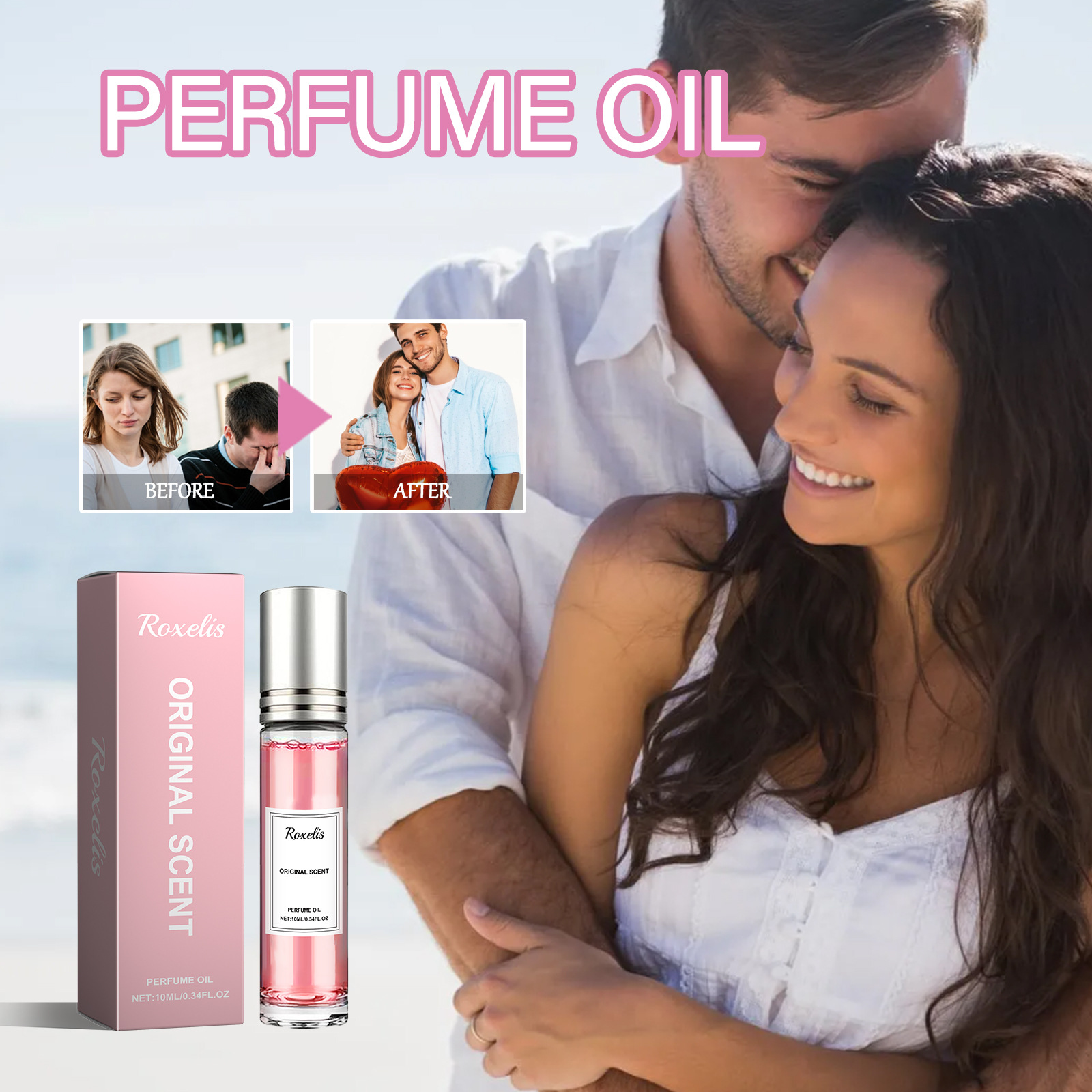 Floral fresh handheld perfume contains rose strongly flavoured