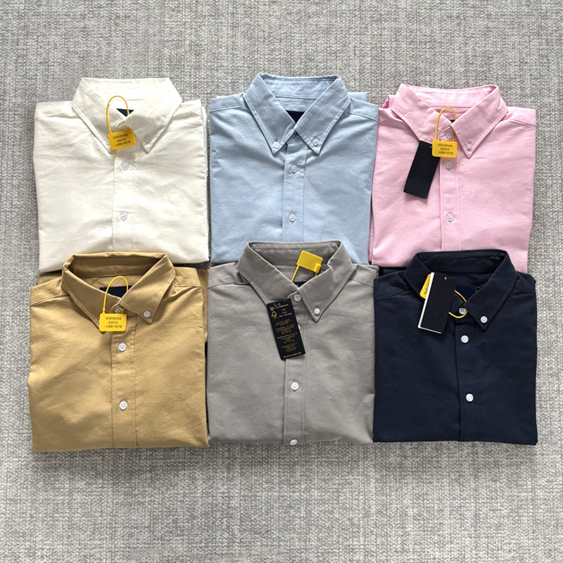 RL Raff [Women's Oxford Cloth Shirt] Pony Embroidered Shirt Women's Solid Color Joker 24 Years New Verifiable