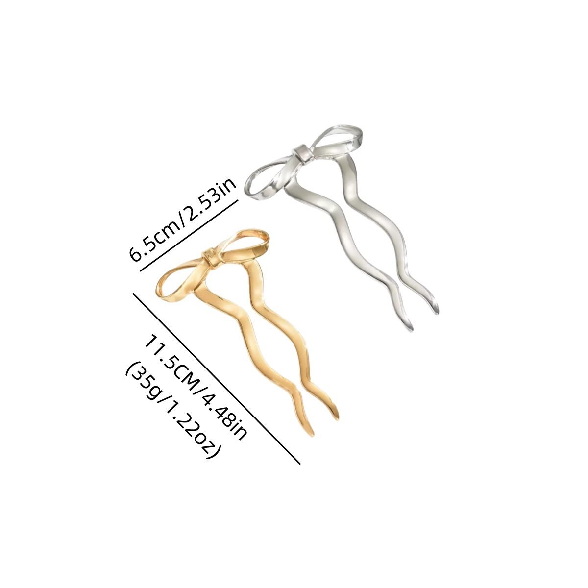 Comercio exterior nuevo clip de cabello de arco mujeres estilo minimalista estilo de alta sensibilidad joyería de cabello 2024 nuevo cabello enrolado joyería