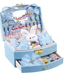 Princess exquisite hair accessories jewelry storage box portable gift box girl birthday gift children gift wholesale toys