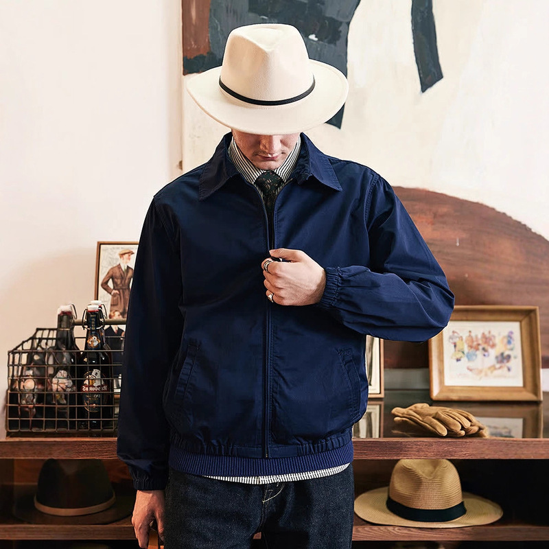 2025 Spring and Autumn American Retro Harrington Lapel Jacket Men's Loose Handsome High-End Tops for Couples 2025 Spring and Autumn American Retro Harrington Lapel Jacket Men's Loose Handsome High-End Tops for Couples