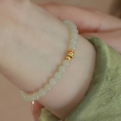 新商品のネット紅古風と田玉のブレスレットの女子学生の大衆の精緻なグラデーションの氷氷の清涼な手は親友の贈り物を飾ります。