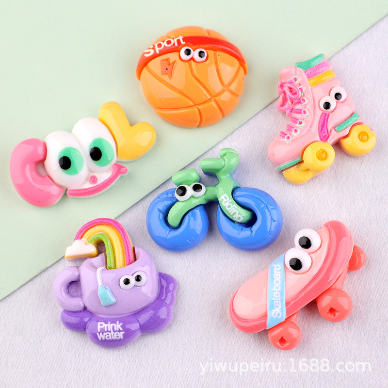 Skateboard basketball bicycle skates glossy resin accessories homemade cream glue accessories DIY hole shoes material package